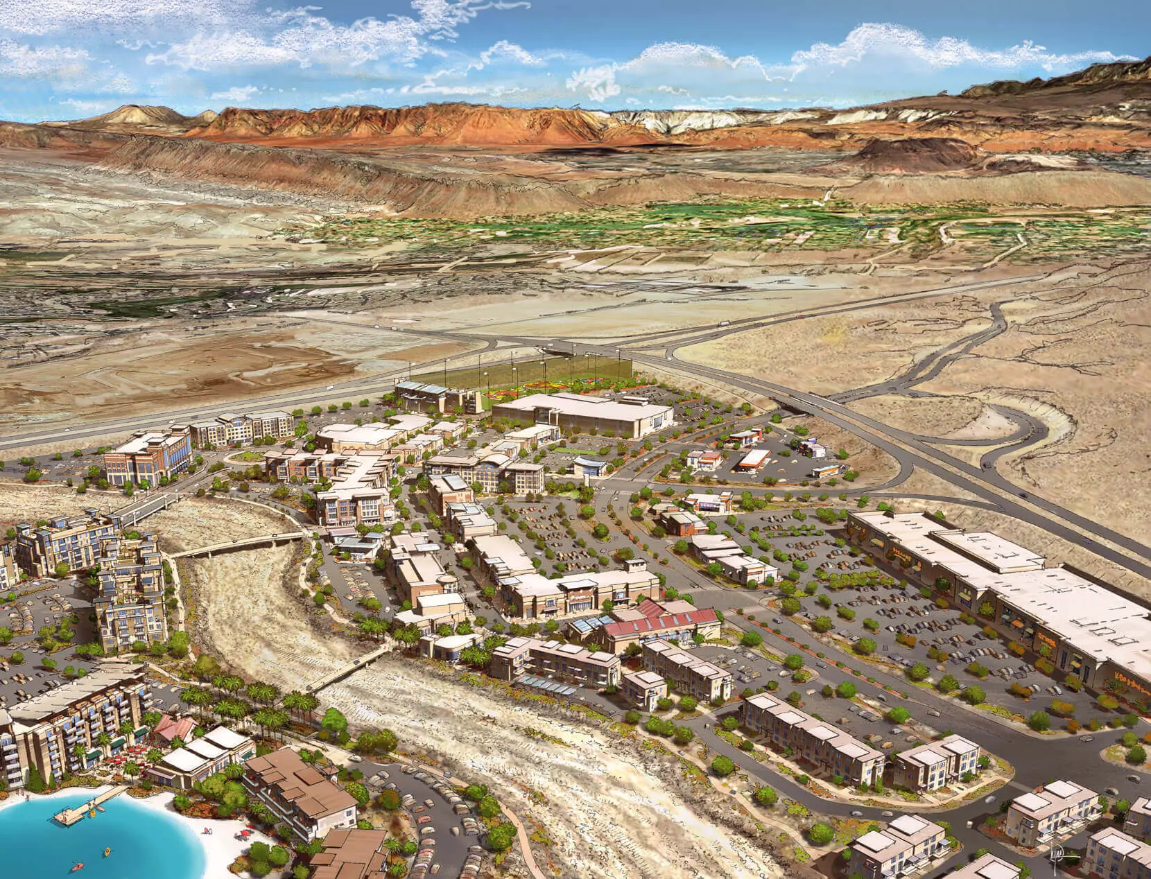 Land preparation for construction site in Southern Utah by Prime Excavating